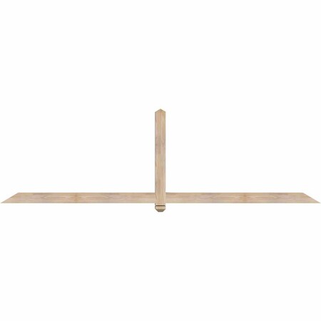 Ekena Millwork Eugene Smooth Timber Gable Bracket, Douglas Fir, 108"W x 31 1/2"H x 3 1/2"D x 3 1/2"F, 7/12 Pitch GBW108X31X0404EUG00SDF